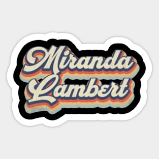 Retro Miranda Pattern 70s 80s 90s Birthday Classic Style Sticker